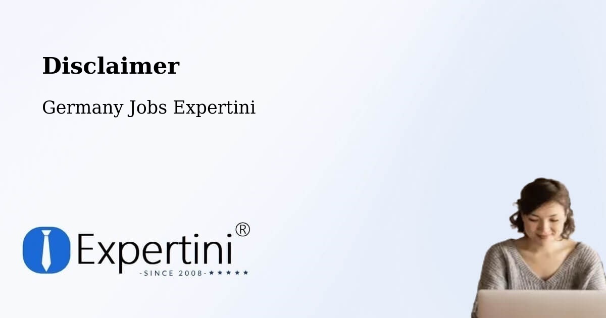 Disclaimer - Germany Jobs Expertini